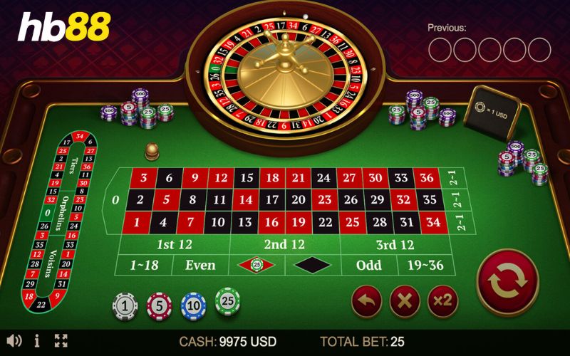 Luật chơi của Roulette tại hb88